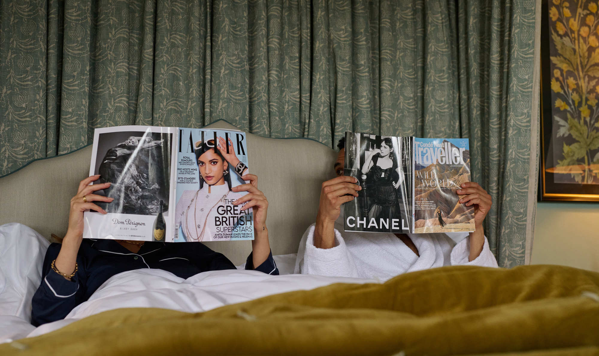 Models with magazines