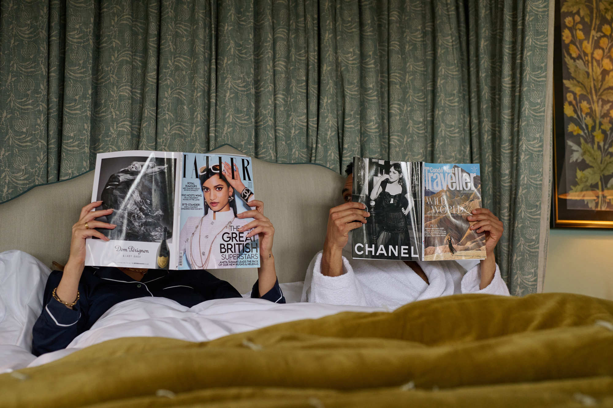 Models with magazines