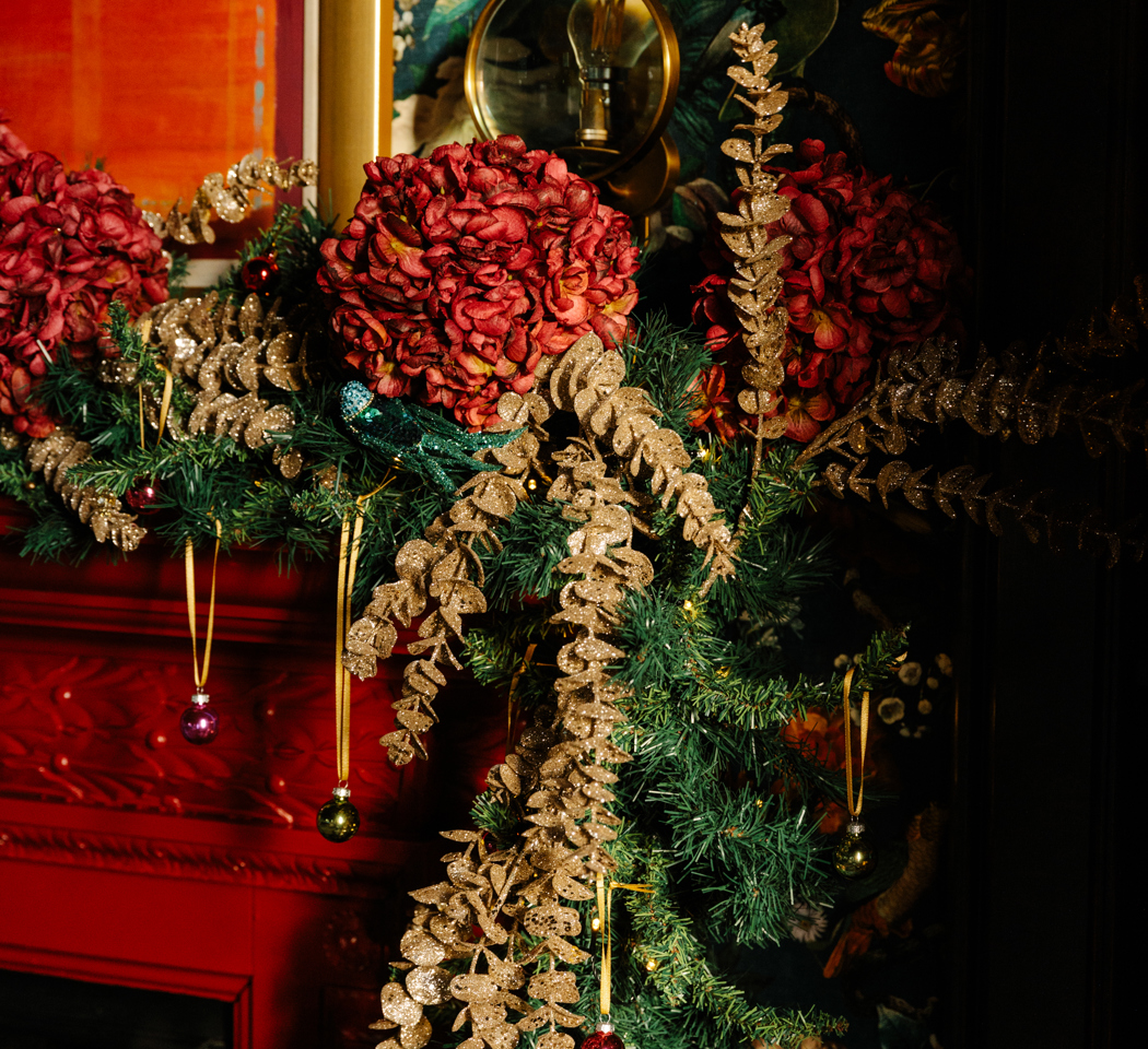 Decorations on Fireplace