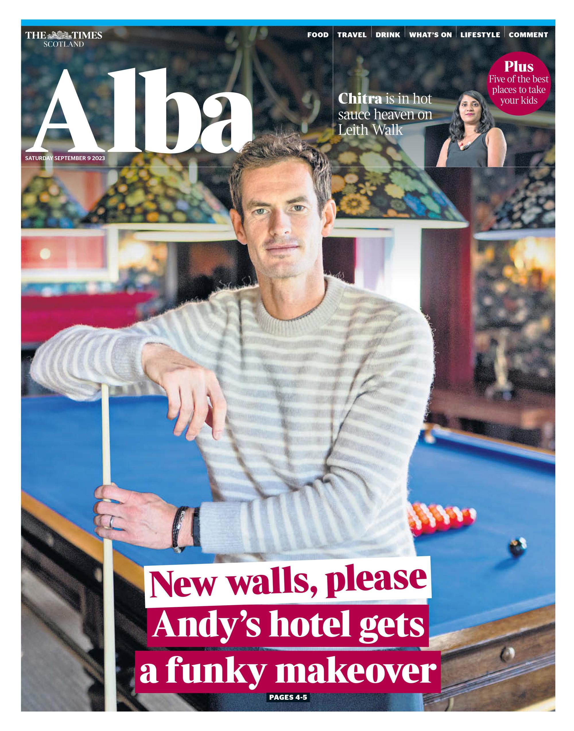 Cromlix Cover With Andy Murray The Times Sept 23 (1)